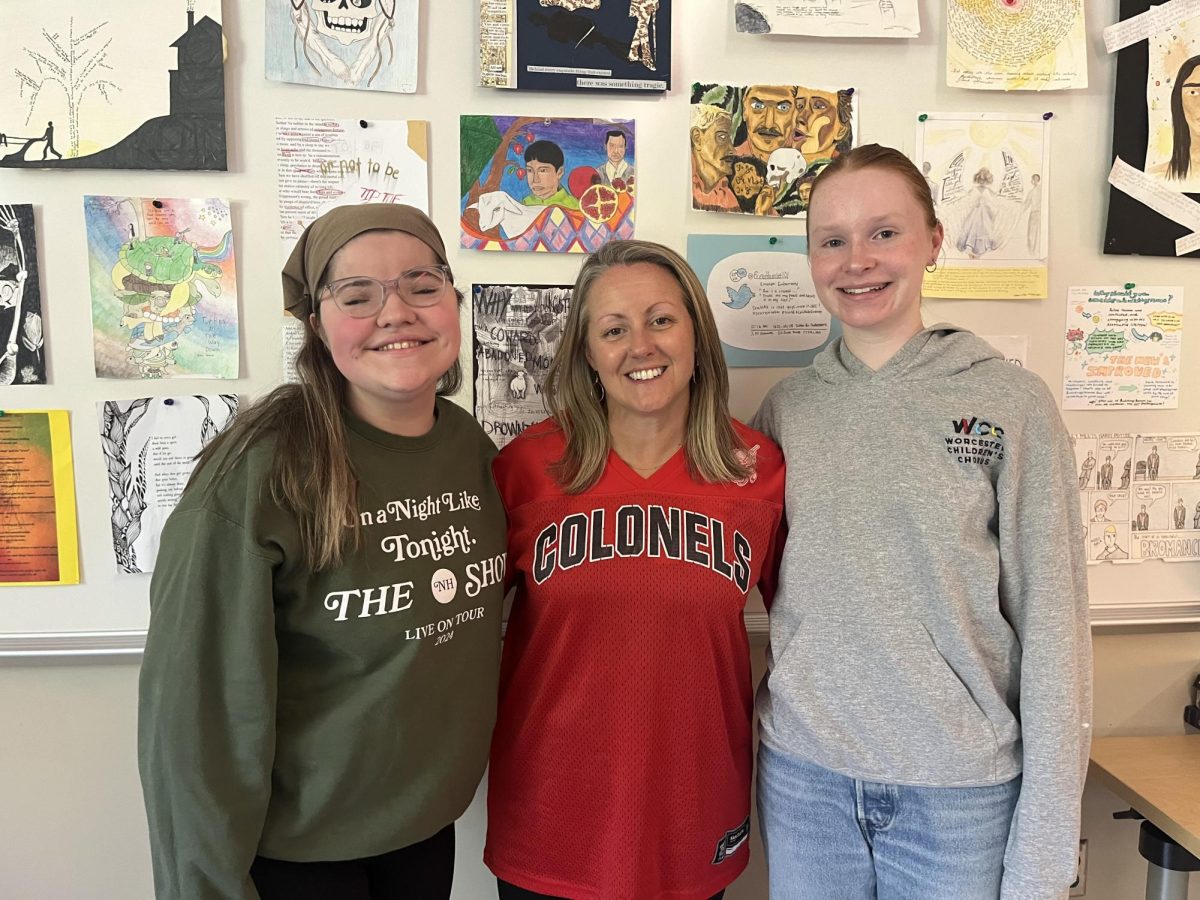 Left to Right: Sarah Jeffers, Ms. Ledoux, Lila Tallagnon